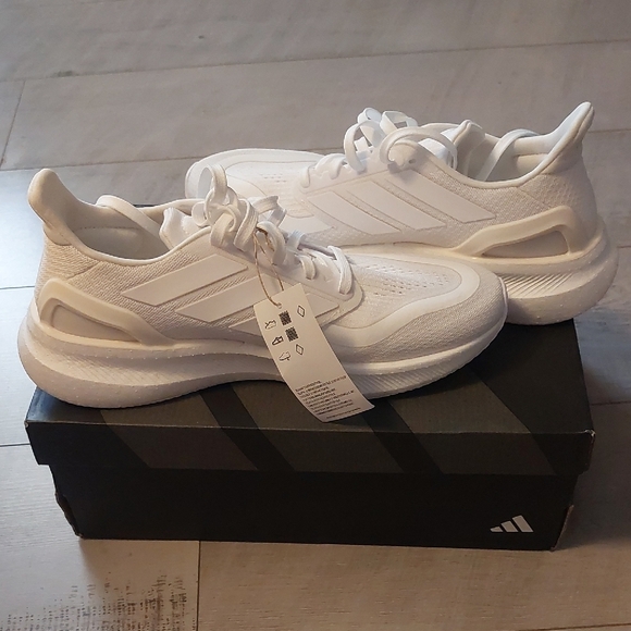 Adidas All-White Pureboost Size 8.5 NWT - Picture 5 of 7
